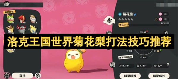 《洛克王國世界菊花梨打法技巧分享》