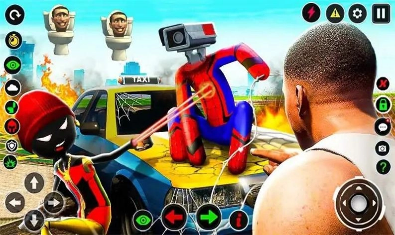 火柴人厕所怪物大战游戏版图2