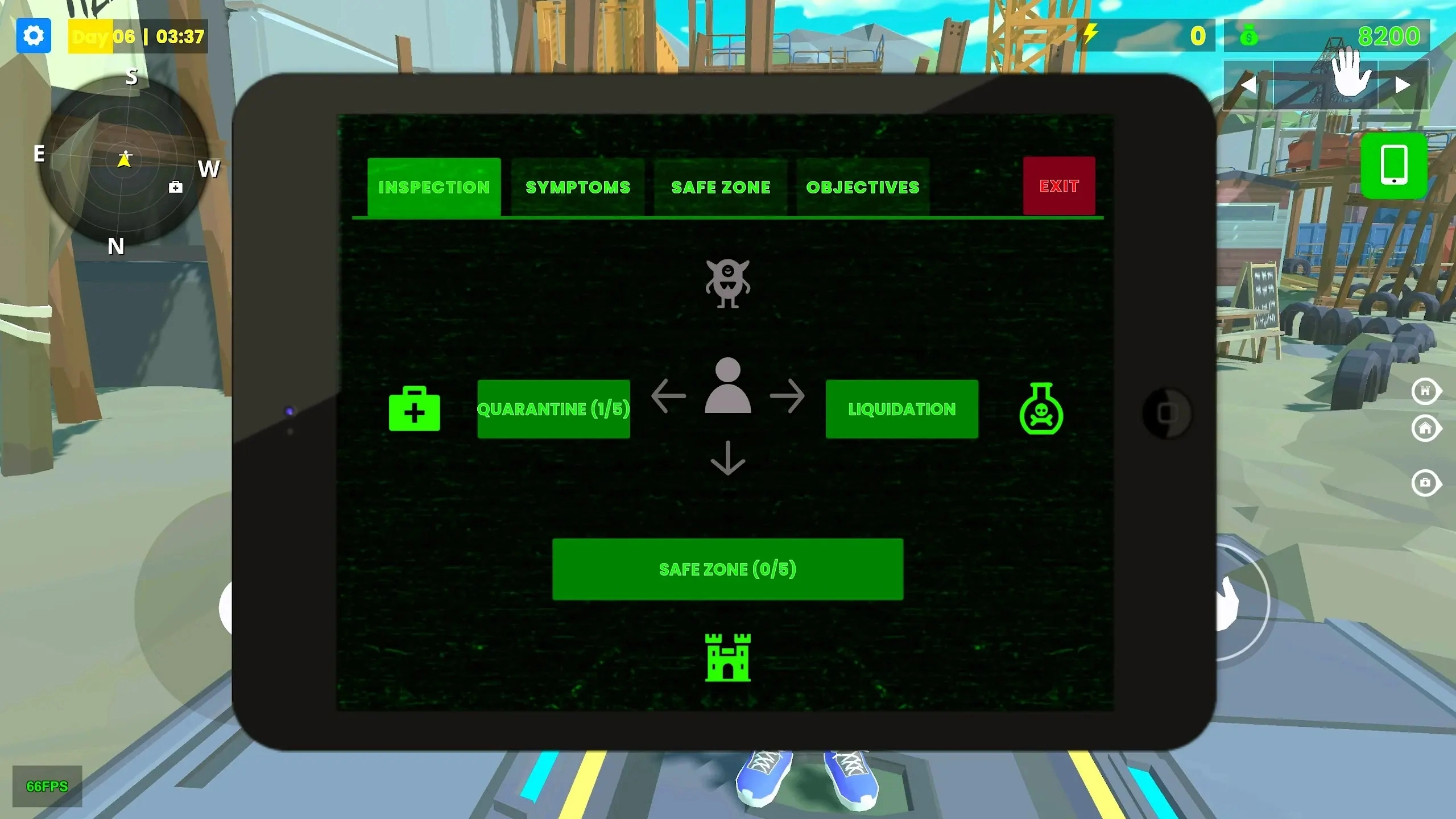 边境检察最后区域