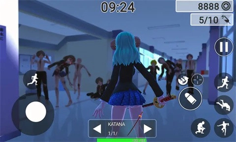 动漫女孩僵尸猎人(3)