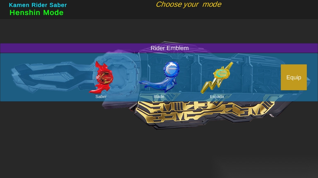 假面骑士圣刃腰带模拟器最新版(DXHENSHINSABER)截图1
