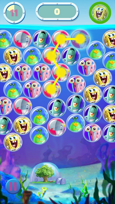 海绵宝宝泡泡派对游戏(BubbleParty)截图4