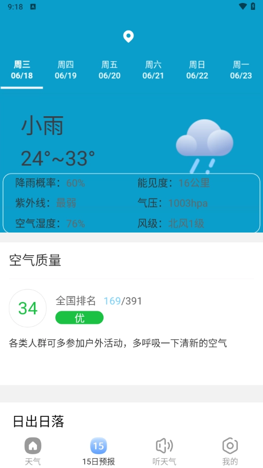 夏雨天气预报图1