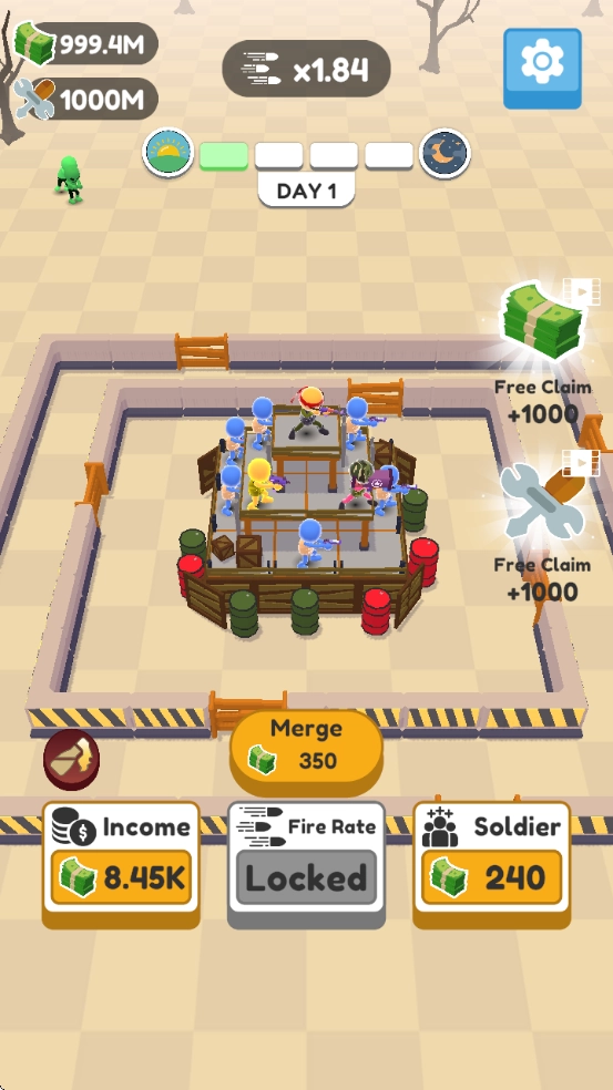 堡垒卫士游戏(DefendCityMergeShootIdle)图2