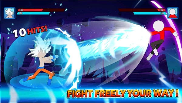 火柴人悟空格斗截圖1