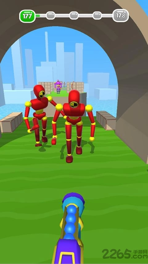 把他们全部击倒