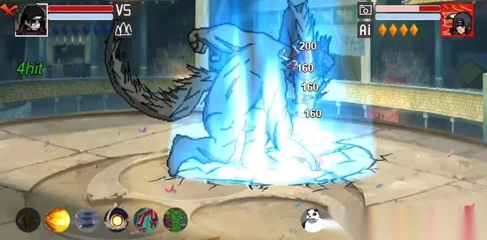 像素火影红面具单机版