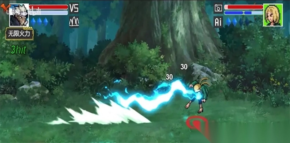 像素火影红面具单机版