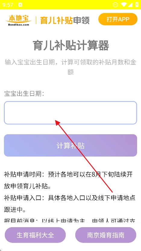 育儿补贴申领计算器最新版(2)