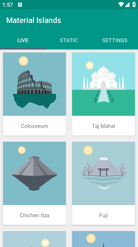 质感小岛(MaterialIslands)壁纸免费安装最新版