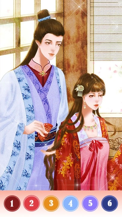 趣味数字涂色板