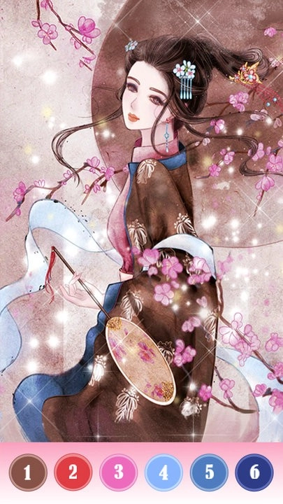 趣味数字涂色板