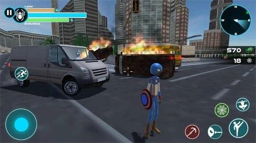 蜘蛛绳索火柴人-图2