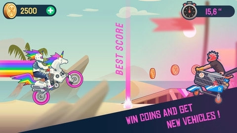 疯狂的后轮特技摩托手机版