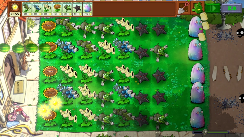 植物暴虐僵尸融合版图2