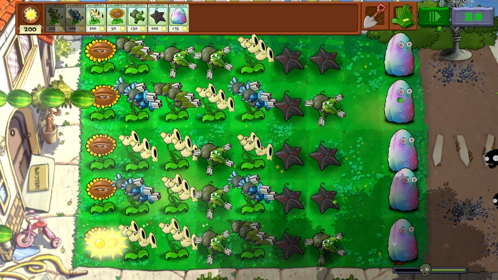 植物暴虐僵尸融合版图3