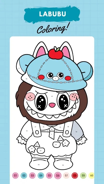 拉布布数字填色