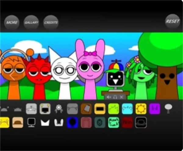 节奏盒子Sprunki简笔画图1