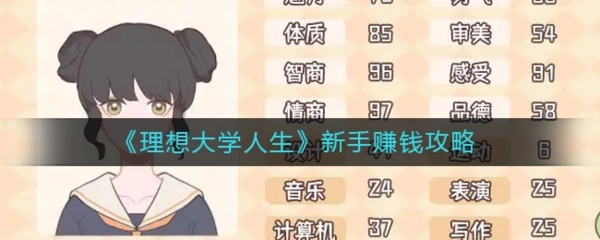 如何在理想大学人生中快速获取声望并赚钱的攻略
