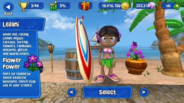 4d极速沙滩赛车钻石版图1