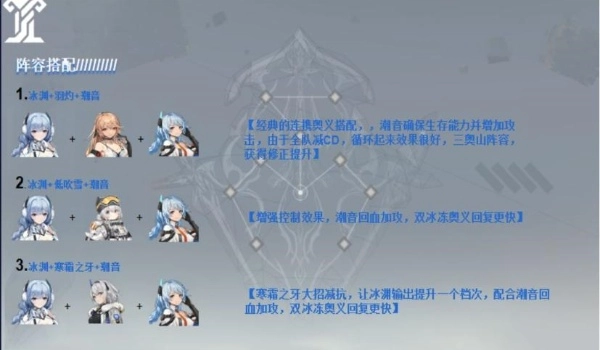 《深空之眼》平民玩家冰渊角色队伍搭配攻略分享
