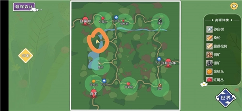 小森生活中露桑松树的位置在哪？松树刷新位置详细图解