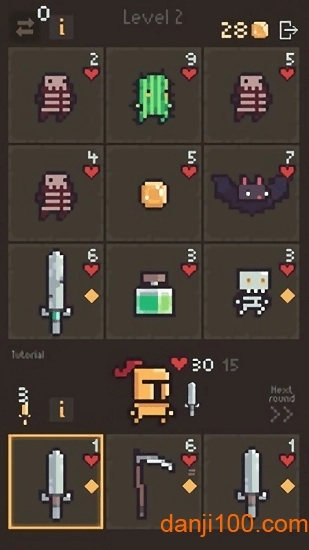 卡片地牢小游戏