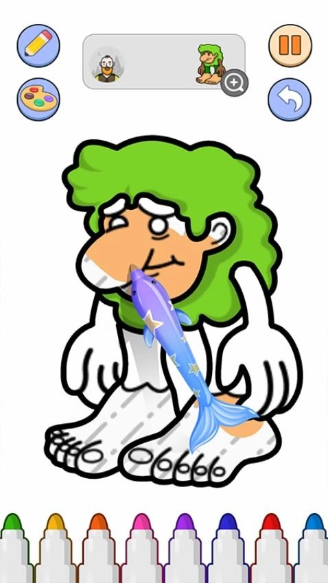 怪物绘画填色游戏