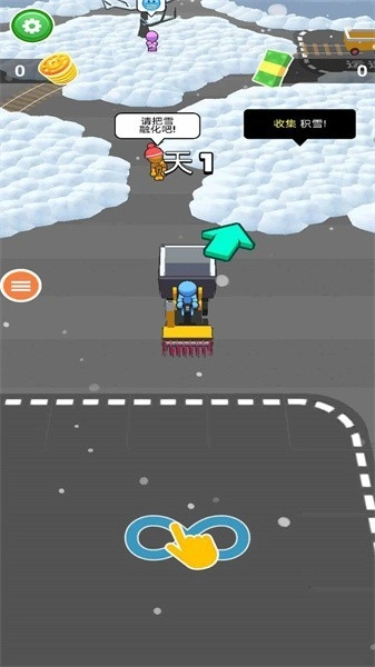 雪地挖掘机救援行动游戏(1)