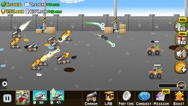 空闲的猫炮游戏图3