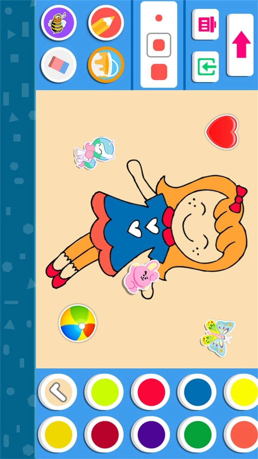 儿童游戏涂色画画游戏图2