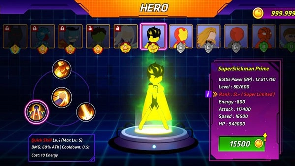 超级火柴人英雄战斗游戏(2)