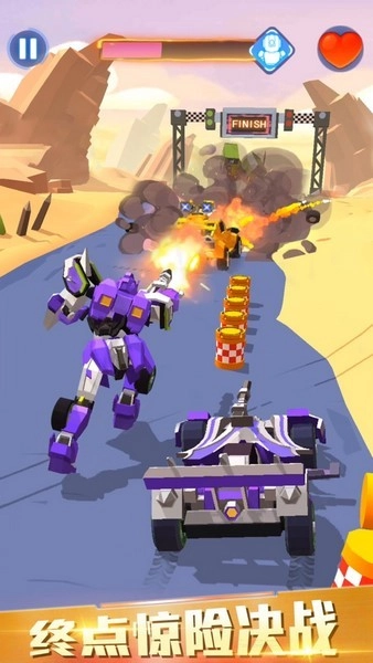 汽车人变形热血赛车游戏图3