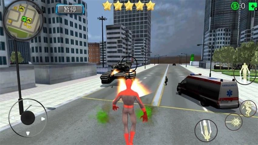 火柴蜘蛛城市英雄游戲圖2