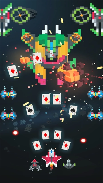 像素飞机大战游戏截图2