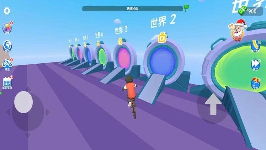 越野山地自行车游戏图1