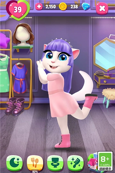 我的安吉拉2服装全部解锁版（mytalkingangela2）(2)