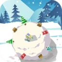 踩着雪球的熊熊