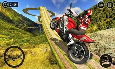 摩托车牛顿特技图1