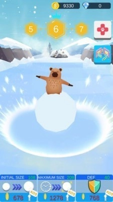 踩着雪球的熊熊图3