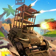 战车向前冲向敌人开炮V1.0