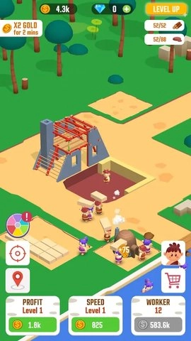 丛林生存建设者大亨(IdleJungleSurvivalBuilderTycoon)图2