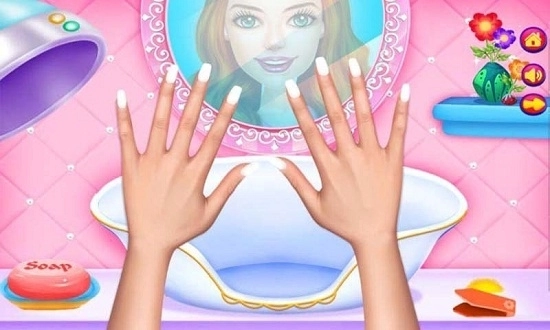 芭比公主爱美甲图4