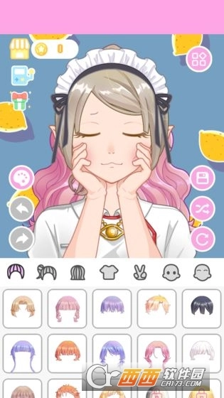 可爱的动漫女孩换装(1)