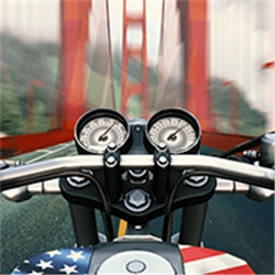 摩托骑士遨游美国