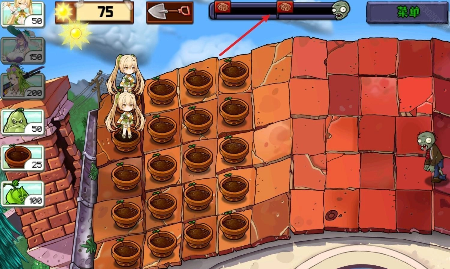 植物娘大战僵尸庄不纯手机版