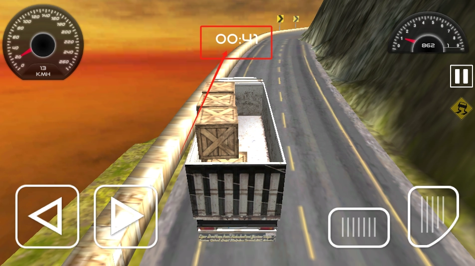 运货卡车爬坡模拟3d图2