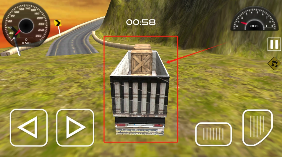 运货卡车爬坡模拟3d图3
