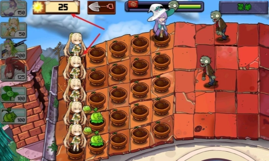 植物娘大战僵尸手机版