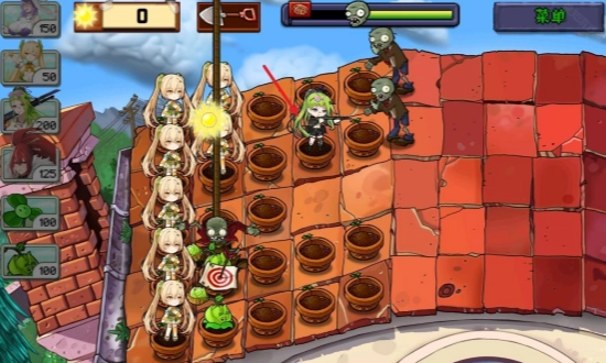 植物娘大战僵尸手机版